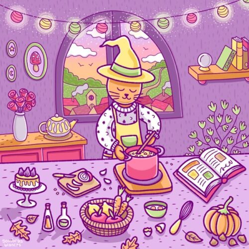 Kitchen Witch Cat Sombras Blancas kitchen-witch-cat-sombras-blancas